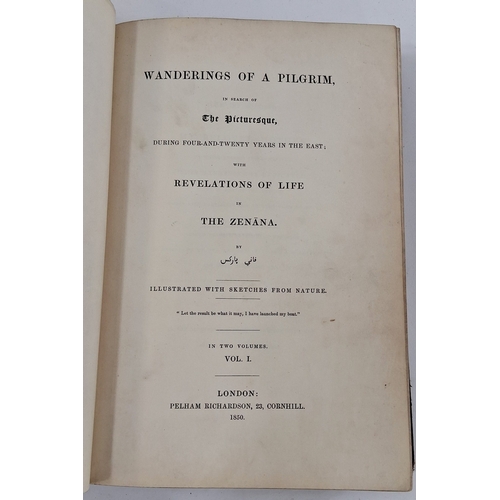 59 - Parks, Fanny (Frances Susanna Archer 1794-1875) 'Wanderings of a Pilgrim in Search of the Picturesqu... 