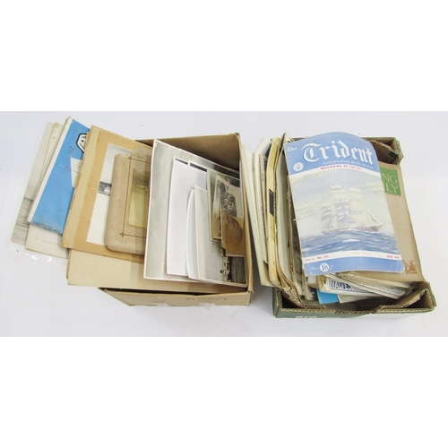 86 - Quantity of early 20th century and later photographs and prints relating to ships at sea to include ... 