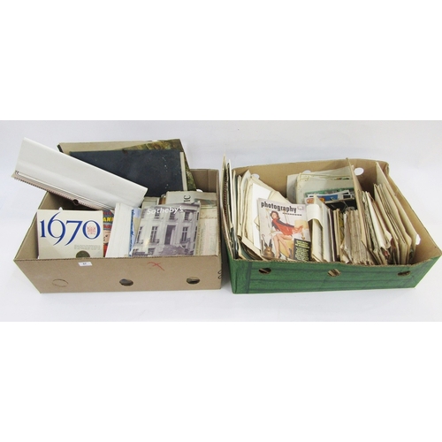 87 - Large quantity of assorted ephemera and books to include Victorian and later indentures/deeds, Daily... 