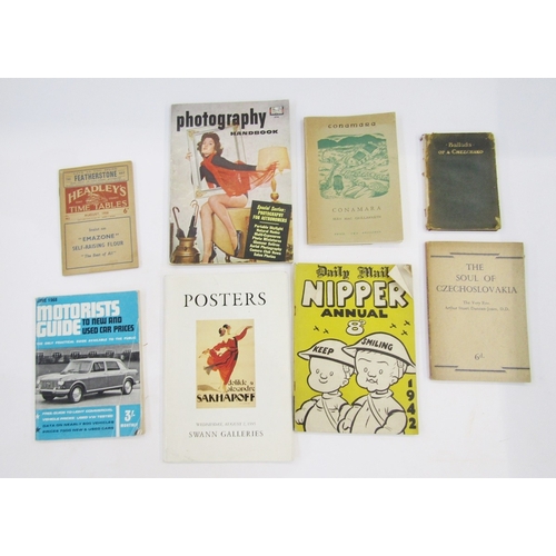 87 - Large quantity of assorted ephemera and books to include Victorian and later indentures/deeds, Daily... 