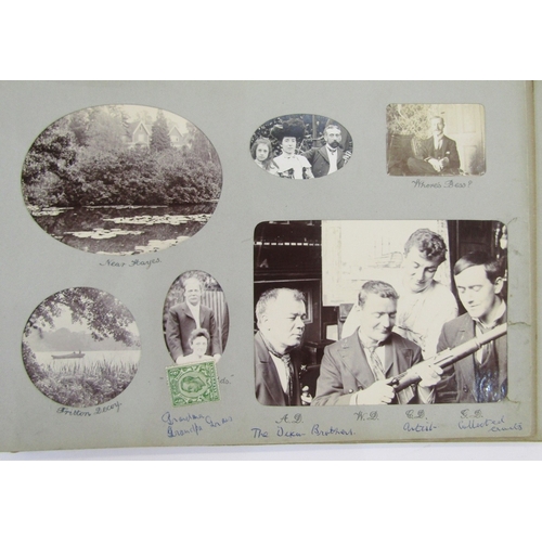 89 - Quantity of photographs and postcards, early 20th century and later, including one album titled 'Rem... 