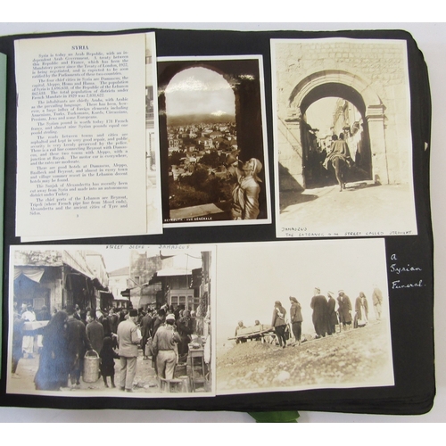 90 - Photographic and written archive relating to Kathleen Grey circa 1939, in two albums and a folder, d... 