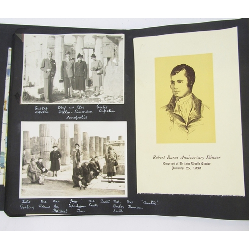 90 - Photographic and written archive relating to Kathleen Grey circa 1939, in two albums and a folder, d... 