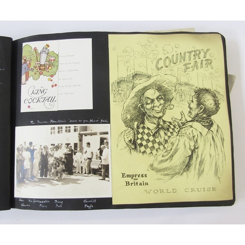 90 - Photographic and written archive relating to Kathleen Grey circa 1939, in two albums and a folder, d... 