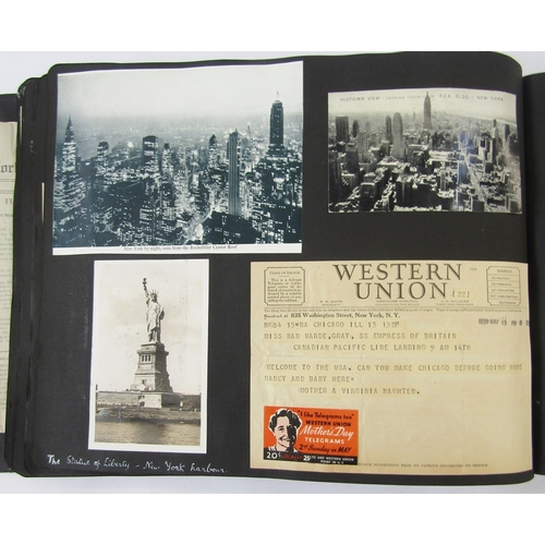 90 - Photographic and written archive relating to Kathleen Grey circa 1939, in two albums and a folder, d... 