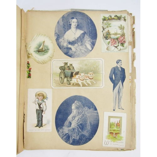 92 - Assorted ephemera and other paper collectables including an early 20th century scrap album, postcard... 