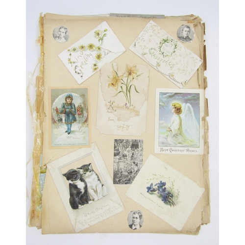 92 - Assorted ephemera and other paper collectables including an early 20th century scrap album, postcard... 