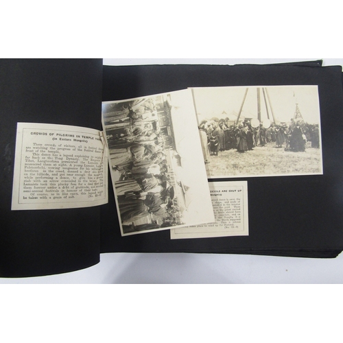 94 - Early 20th century Chinese photograph album containing photographs of topographical interest and sce... 