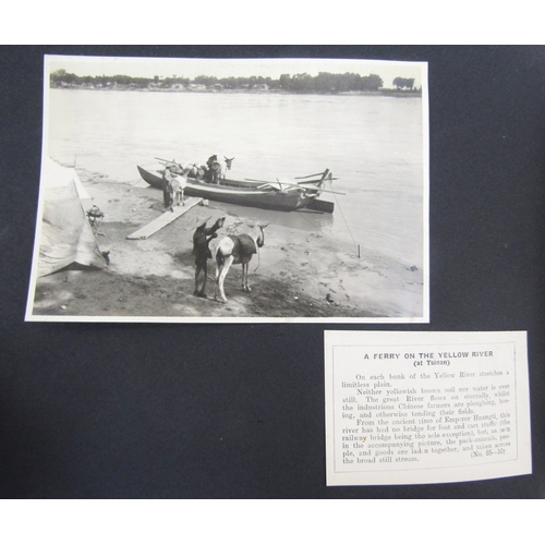 94 - Early 20th century Chinese photograph album containing photographs of topographical interest and sce... 