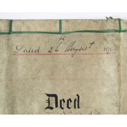 95 - Quantity of indentures, wills and other documents, 17th century and later, to include will dated 8th... 