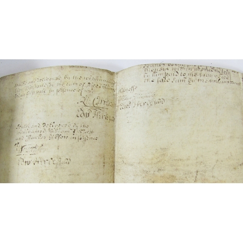95 - Quantity of indentures, wills and other documents, 17th century and later, to include will dated 8th... 
