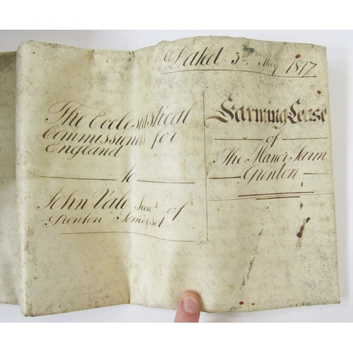 95 - Quantity of indentures, wills and other documents, 17th century and later, to include will dated 8th... 
