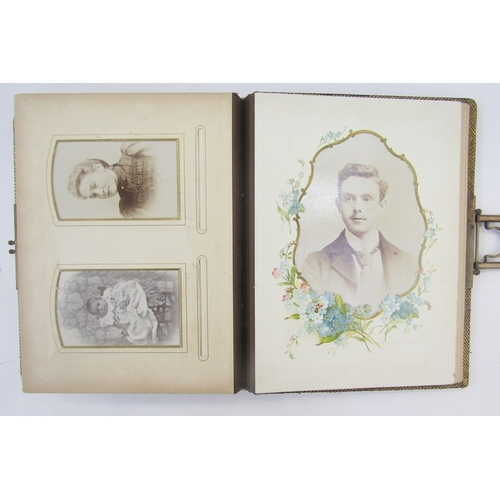 97 - Quantity of assorted ephemera including large photograph album, late 19th/early 20th century black a... 
