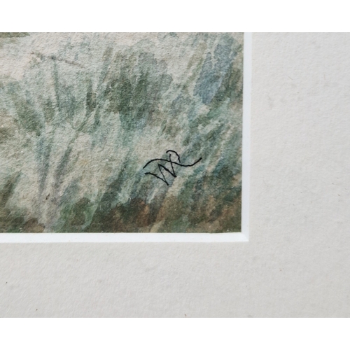 359 - William Rutledge (Australian, 1924-1993)
 Watercolour
 Rural scene with dwelling and tree next to tr... 