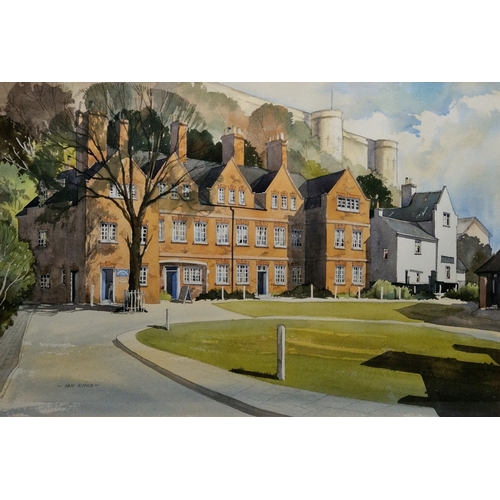 363 - Ian King (20th century)
 Watercolour
 View of Brewhouse Yard Museum, Nottingham, signed lower left, ... 
