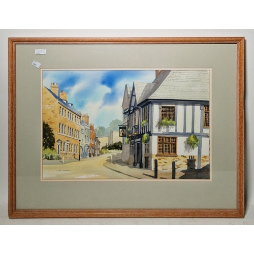 363 - Ian King (20th century)
 Watercolour
 View of Brewhouse Yard Museum, Nottingham, signed lower left, ... 