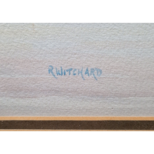 374 - Anthony Osler (b. 1938)
 Watercolour/gouache
 Maritime scene with two sailboats, signed and dated 19... 