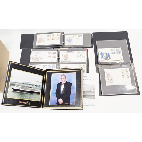 201 - Mixed lot of stamps and ephemera including three late 20th century stamp albums and other stamps, th... 