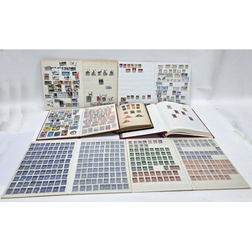 209 - Collection of stamps including two partially filled Stanley Gibbons Windsor Great Britain albums, pa... 