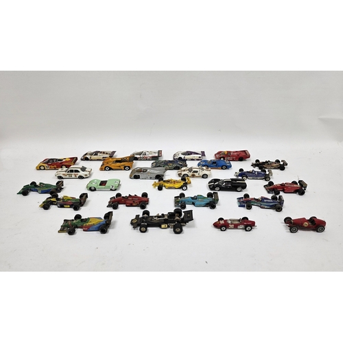 211 - Large quantity of playworn Onyx and other diecast model cars to include Jaguar XJR-9 #2, Porsche 962... 