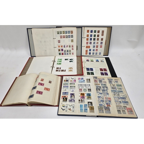 230 - Collection of approximately 21 stamp albums / stock books, mostly partially filled, including an alb... 