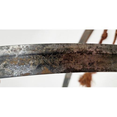 250 - British 1803 pattern infantry flank officer's sword by Osborn & Gunby, etched foliate decoration thr... 