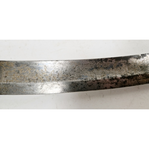 250 - British 1803 pattern infantry flank officer's sword by Osborn & Gunby, etched foliate decoration thr... 