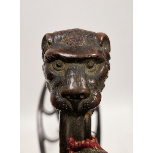 250 - British 1803 pattern infantry flank officer's sword by Osborn & Gunby, etched foliate decoration thr... 