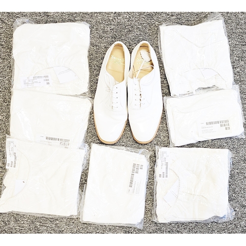 690 - 15 white antiflash hoods made by Cooneen Watts & Stone Ltd, a quantity of antiflash white gloves and... 