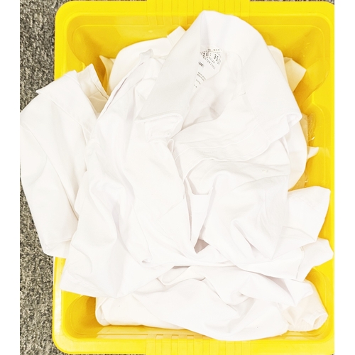 691 - 12 pairs of Royal Navy white shorts, a Royal Navy white bush officer's jacket and a pair of white st... 