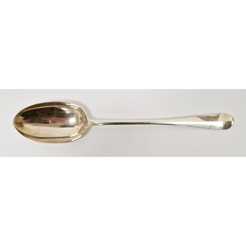 310 - Victorian silver gravy spoon, with rattail, London, 1896, approx. 3/58 ozt