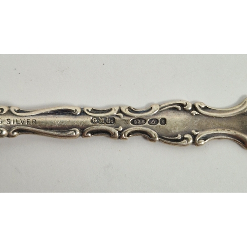 323 - George V set of silver silver tea spoons, golf clubs and ball motif to the handle, hallmarked Sheffi... 