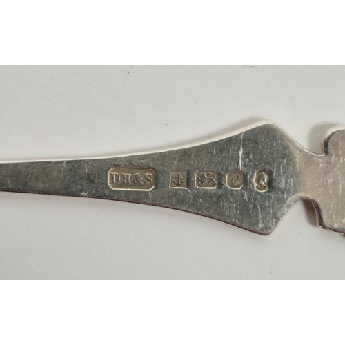 326 - Group of silver teaspoons, including: a late Victorian trefoil Britannia silver teaspoon, hallmarked... 