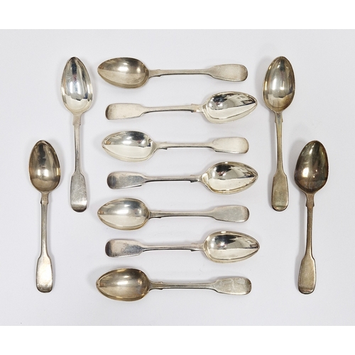 335 - William IV silver set of six teaspoons, hallmarked London 1837 by John Harris V, and five further si... 