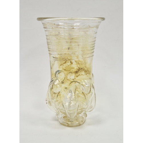 76 - Frankish-style 'russelbecher' or 'claw' beaker, possibly by James Powell & Sons Whitefriars, circa 1... 