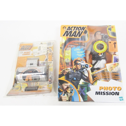 125 - Boxed Hasbro Action Man ' Photo Mission ' figure with hidden camera, 089876505185 together with a Ti... 