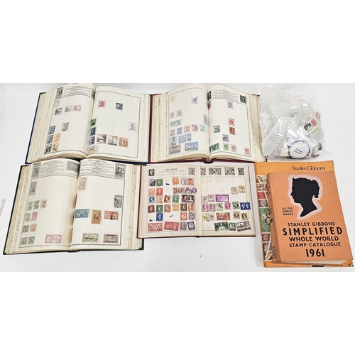 131A - Assorted stamp including British empire, Commonwealth and world stamps in 4 albums, Stanley Gibbons ... 