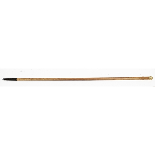 169 - George III walking cane, the malacca shaft having a silver-gilt cap with embossed neo-classical deco... 