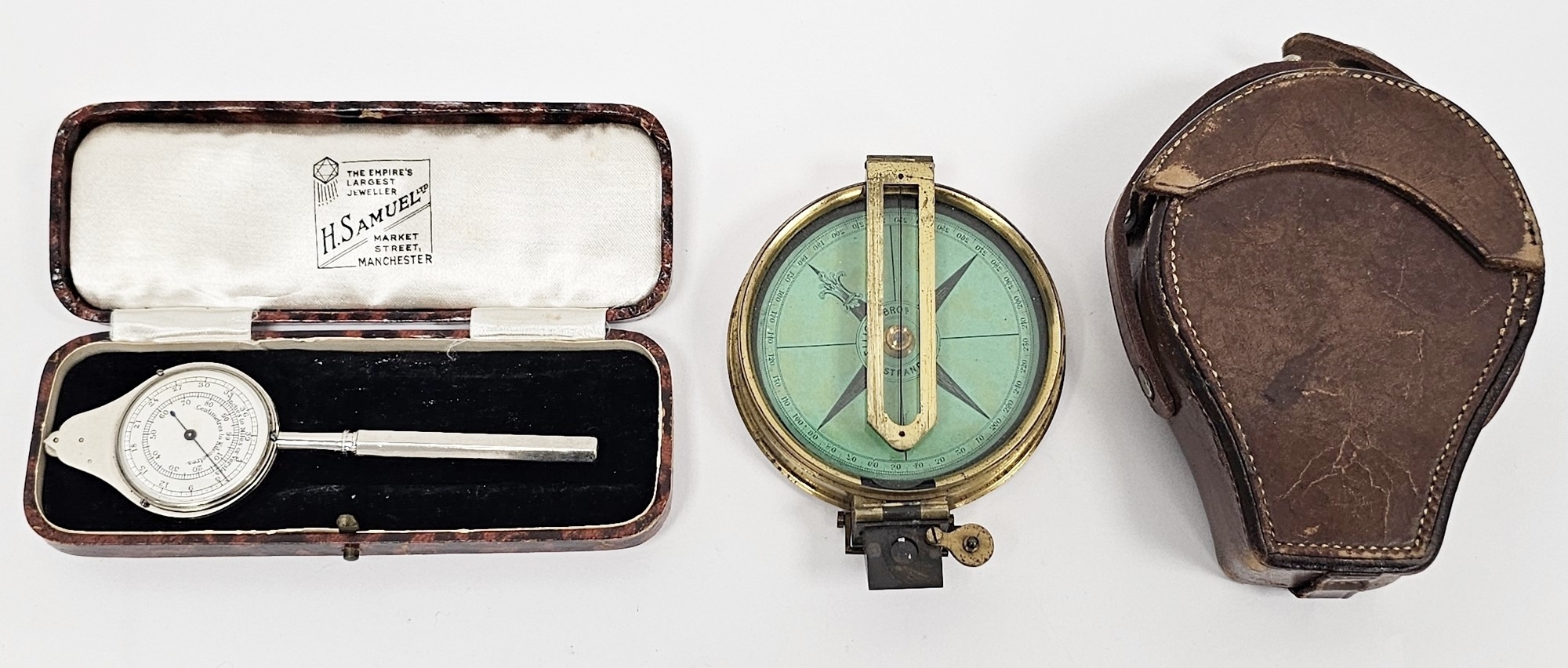 Late 19th/early 20th century brass marching compass by Elliot Brothers ...