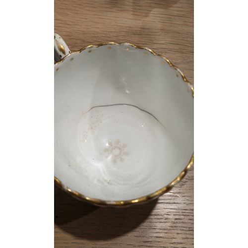 29 - English porcelain turquoise ground composite part tea and dessert service in the Minton style, impre... 