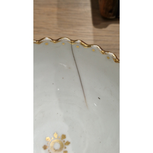 29 - English porcelain turquoise ground composite part tea and dessert service in the Minton style, impre... 