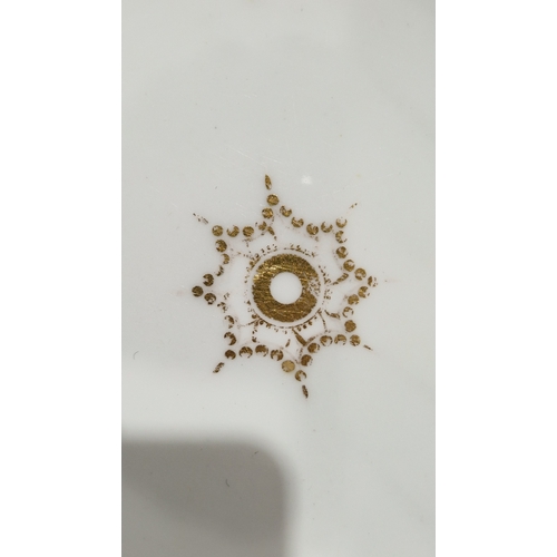 29 - English porcelain turquoise ground composite part tea and dessert service in the Minton style, impre... 