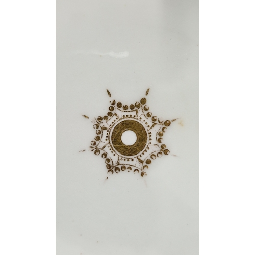 29 - English porcelain turquoise ground composite part tea and dessert service in the Minton style, impre... 