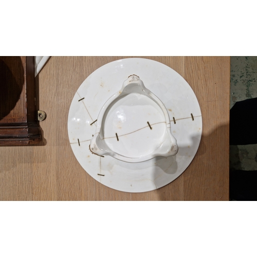 29 - English porcelain turquoise ground composite part tea and dessert service in the Minton style, impre... 