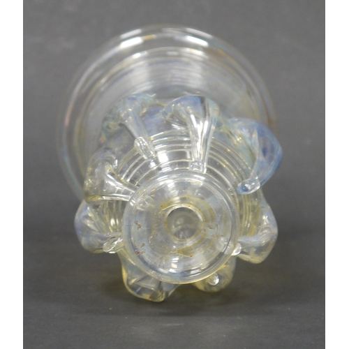 109 - Frankish-style 'russelbecher' or 'claw' beaker, possibly by James Powell & Sons Whitefriars, circa 1... 