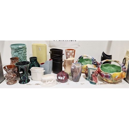 19 - Collection of Sylvac vases, mid-century and later, various impressed and moulded marks, including a ... 