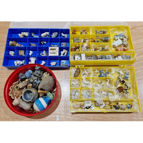 27 - Large collection of Wade whimsies and other similar models of animals, Wade porcelain figure of Mr B... 