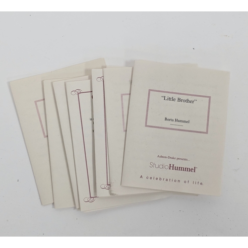 28 - Collection of Goebel Studio Hummel Christmas decorations, modelled as groups of children, suspended ... 