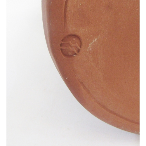 3 - Maureen Minchin, pottery heron jug, decorated with fish, otter, swan and heron, incised mark to base... 