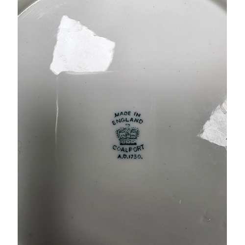 82 - 20th century Dresden porcelain part coffee service, painted crown blue marks, painted with scattered... 